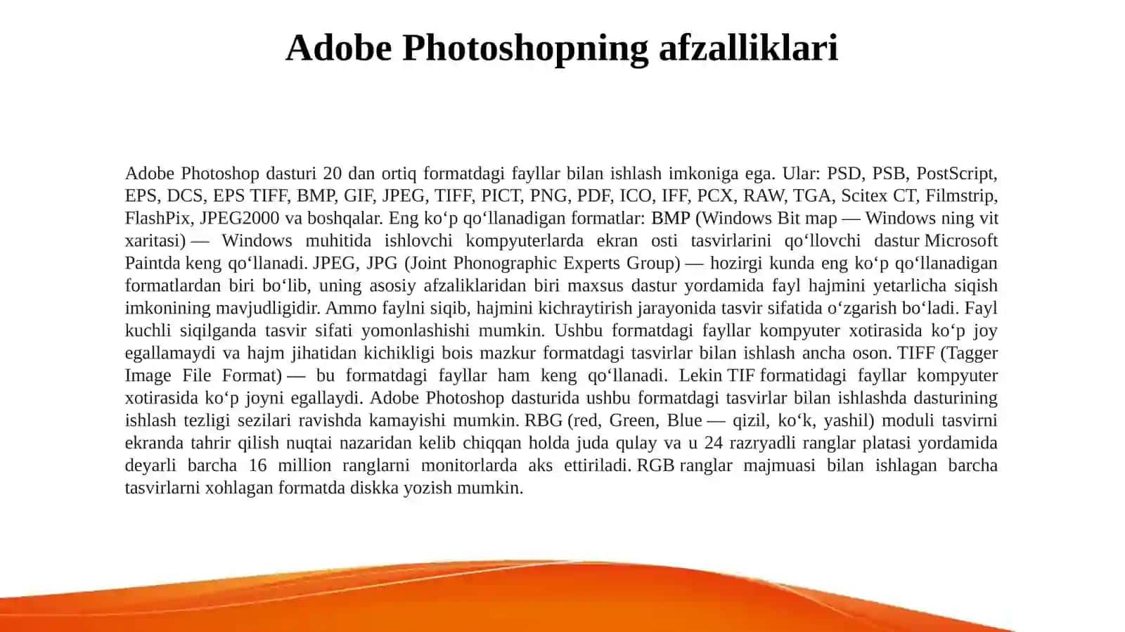 ADOBE PHOTOSHOP DASTURI BILAN TANISHISH VIDEODARSINI YARATISH 4