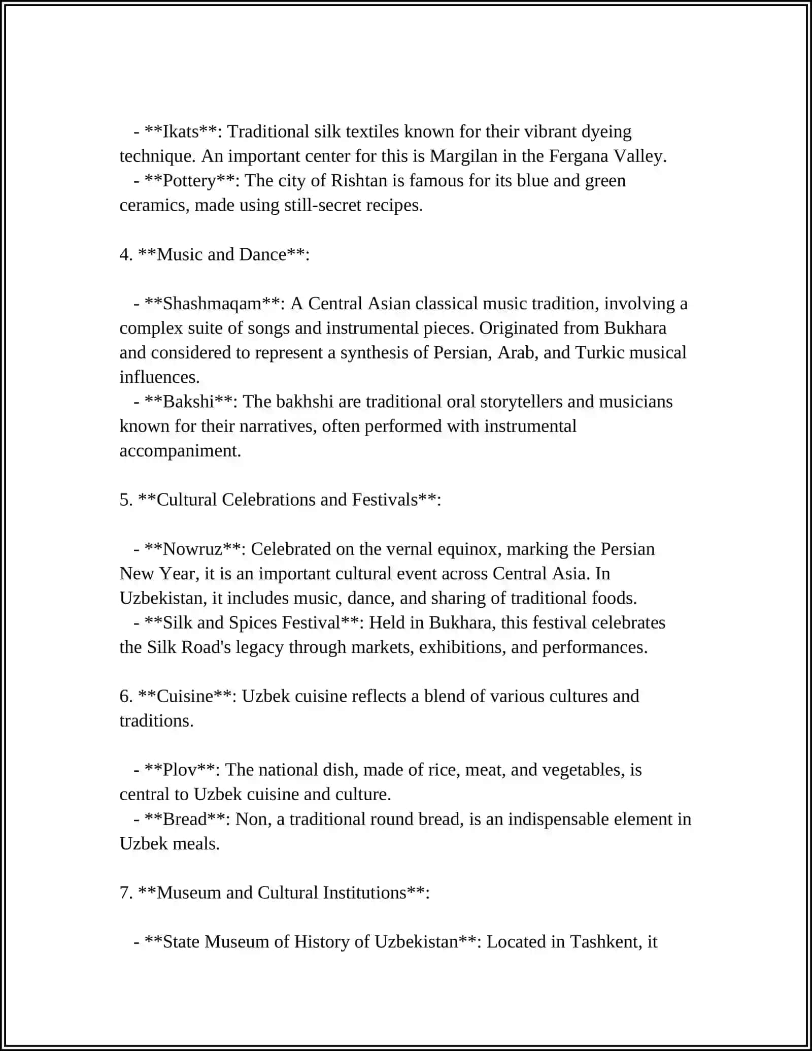 PROJECT. ARTICLE ABOUT UZBEKISTAN 4