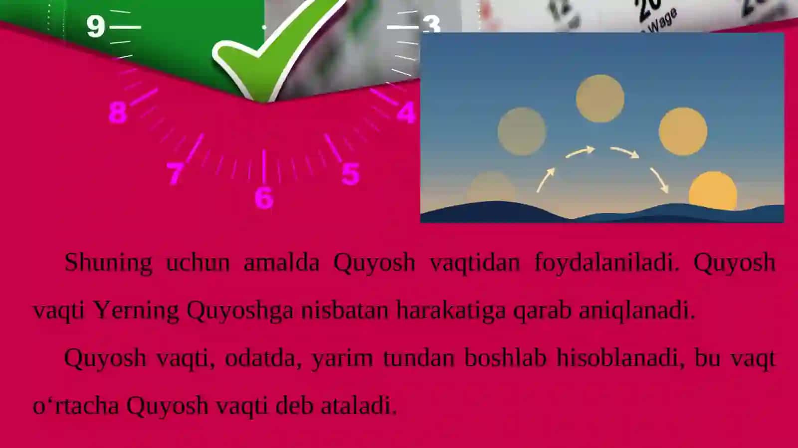 Vaqt o‘lchovi. Soat mintaqalari. Taqvimlar 4