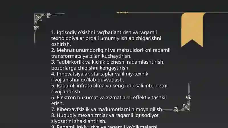 Raqamli iqtisodiyot tushunchasi, maqsadi va vazifalari 4