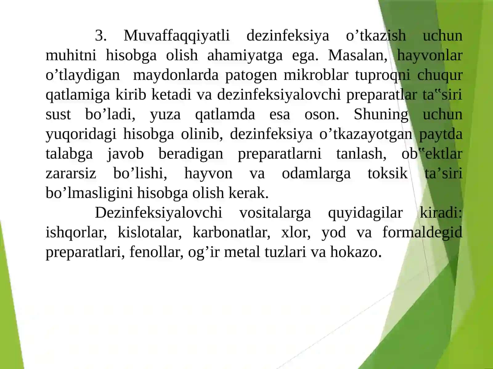 Dezinfeksiyalovchi moddalar 4