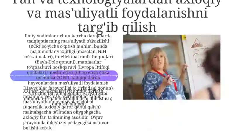 Tabiiy fanlarni o' qitishning ta' limiy tarbiyaviy vazifasi 4