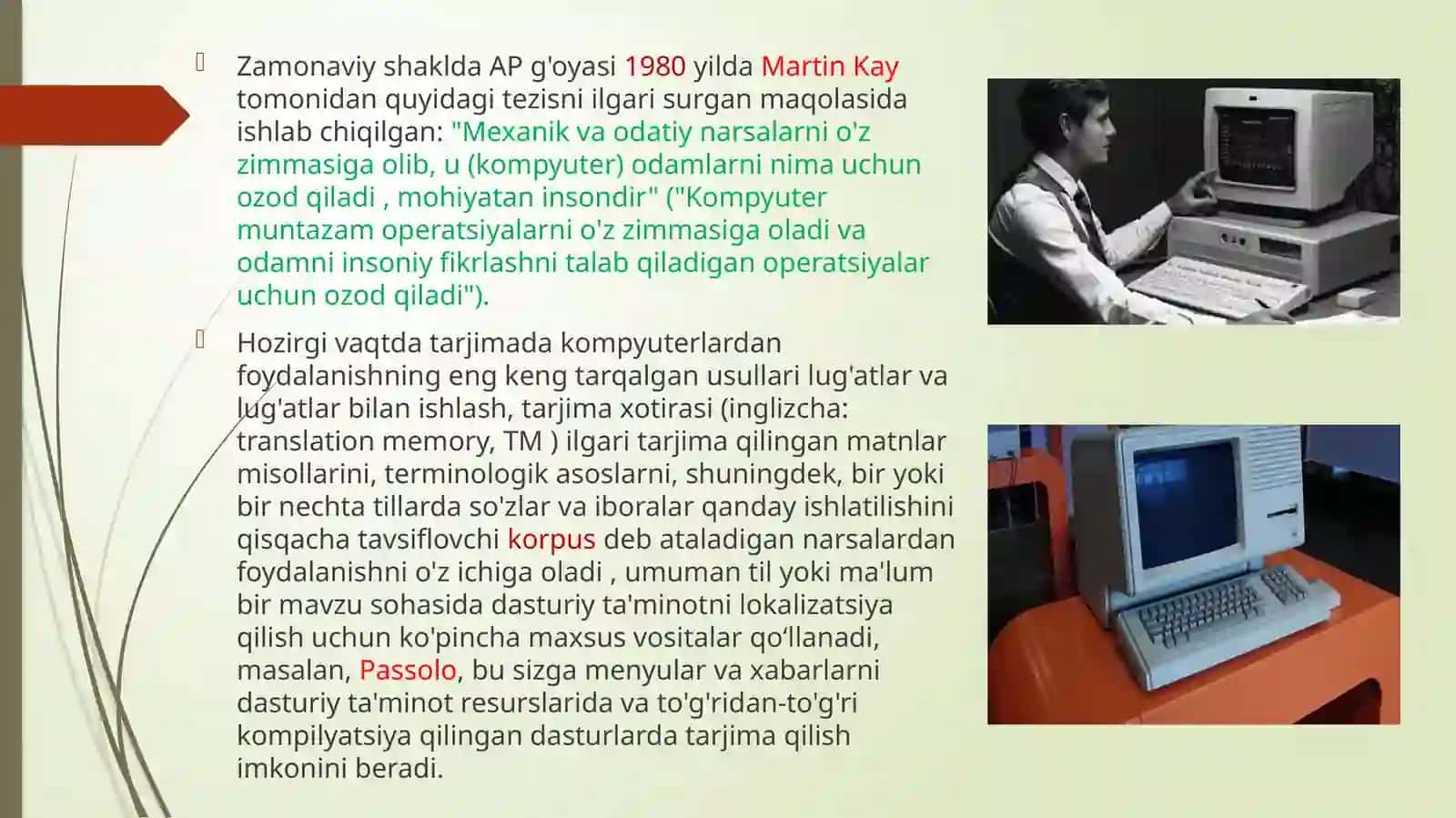 Kompyuterlingvistikasida avtomatik tarjima yo'nalishi va tarjimon dasturlar 4