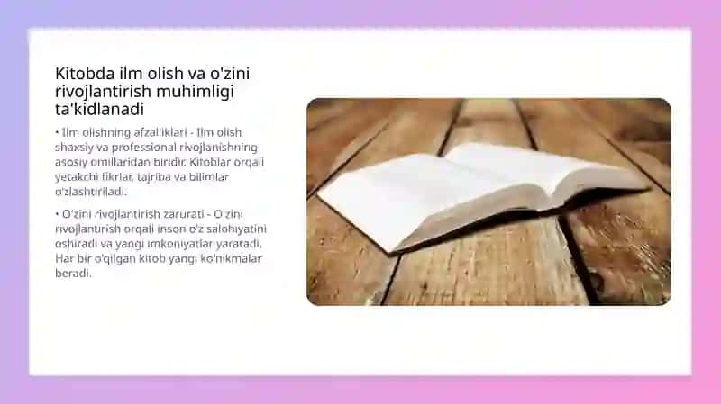 Kaykovusning "Qobusnoma" asarida barkamol inson tarbiyasida qo'llaniladigan metod va usullarning ifodalanishi 4