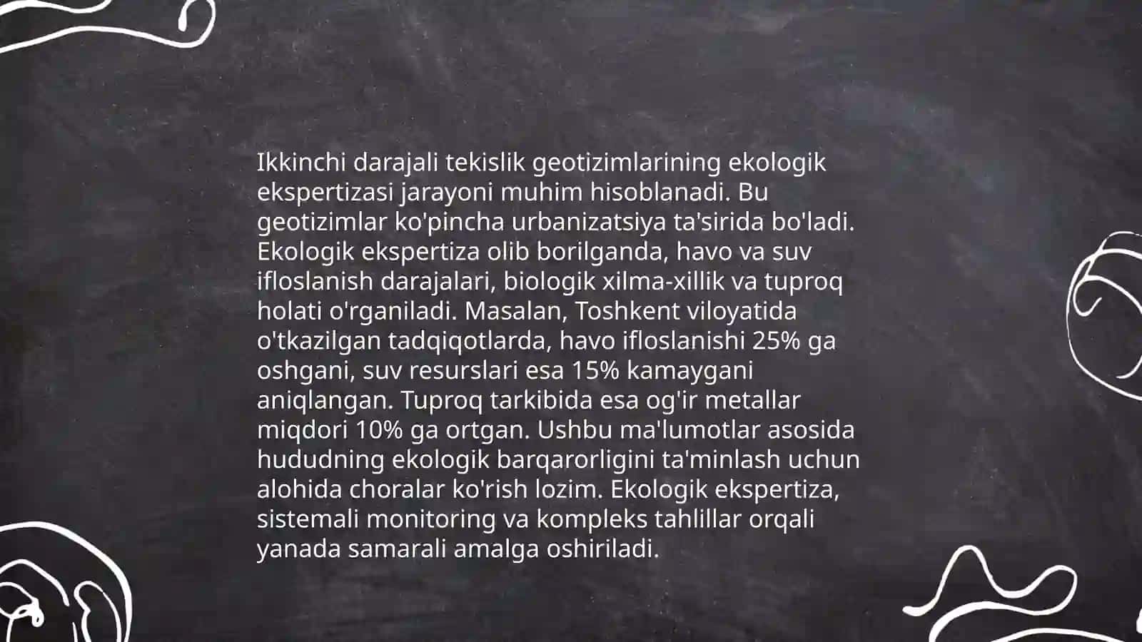 Tog’ vа tekislik geotizimlaridan foydalanishning ekologik ekspertizalash 4