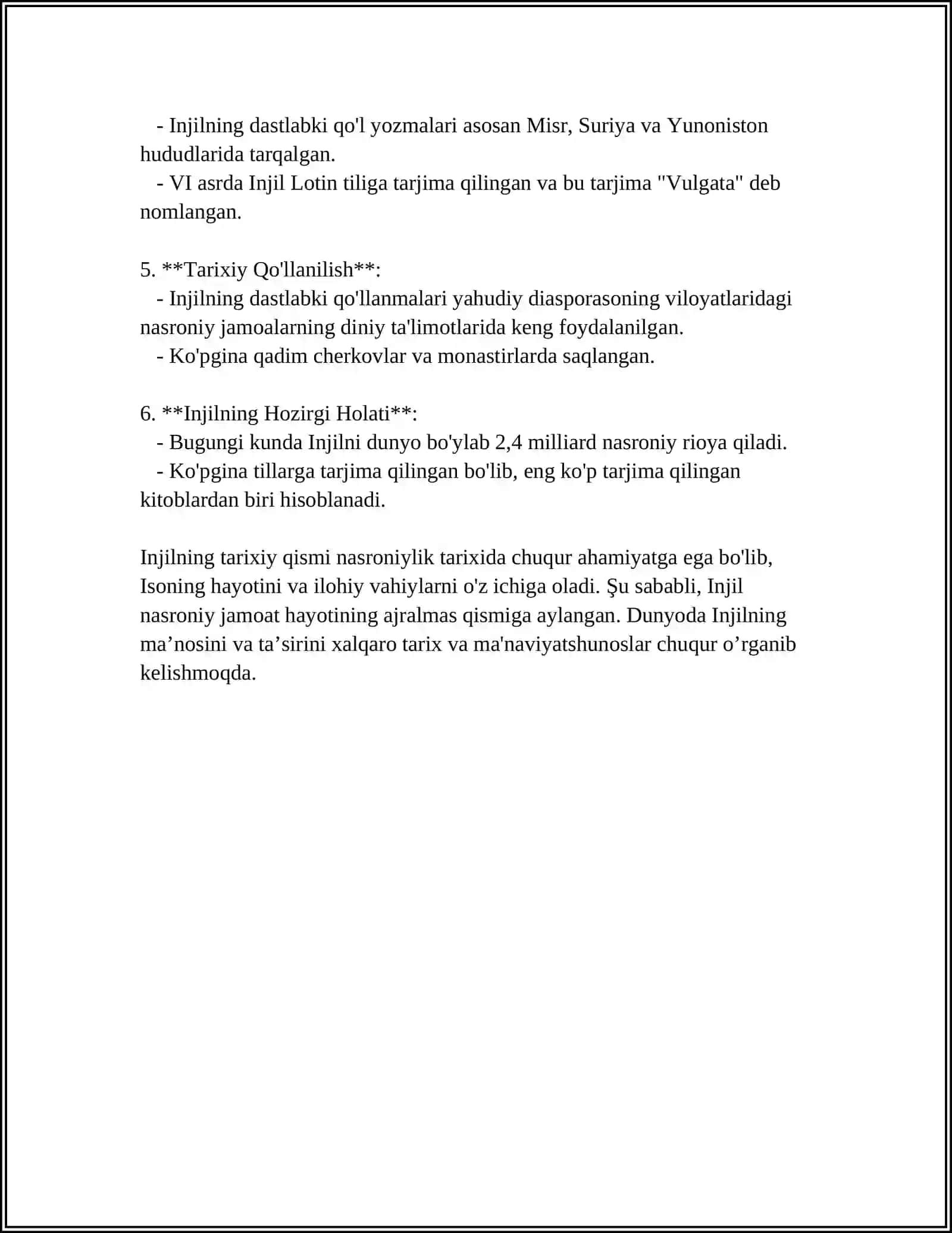 "INJIL"-XRISTIANLIKNING MUQADDAS KITOBI 4