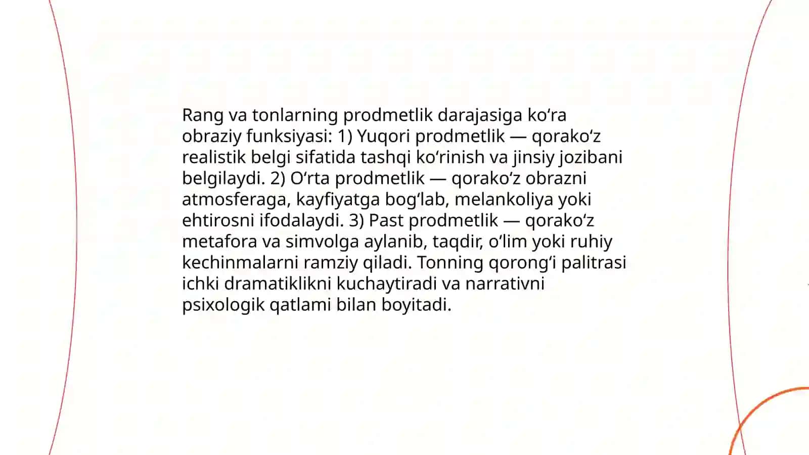 Said Ahmadning Qorakoʻz majnun hikoyasidan prodmetlik darajasiga koʻra obrazli turlari 4
