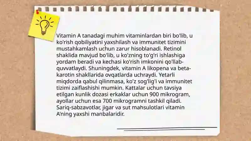 Vitaminlar va ularning inson hayotida tutgan oʻrni 4