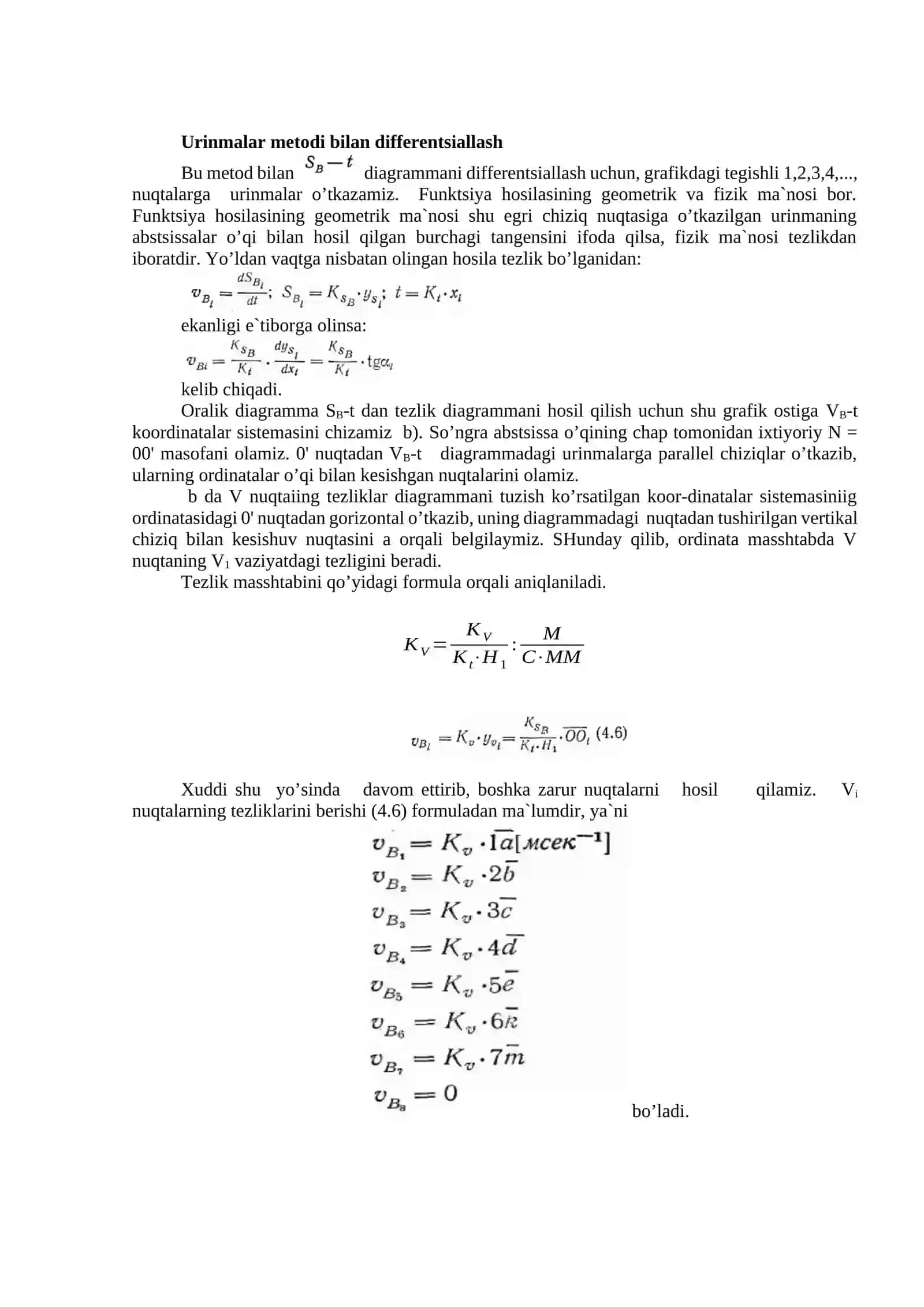 Kinematik diagrammalar yordami bilan mexannzmlar kinematikasini o’rganish 4