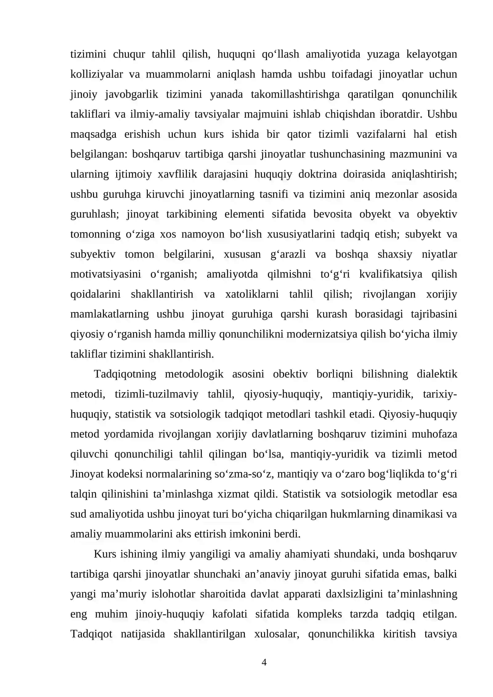 Boshqaruv Tartibiga Qarshi Jinoyatlar 4