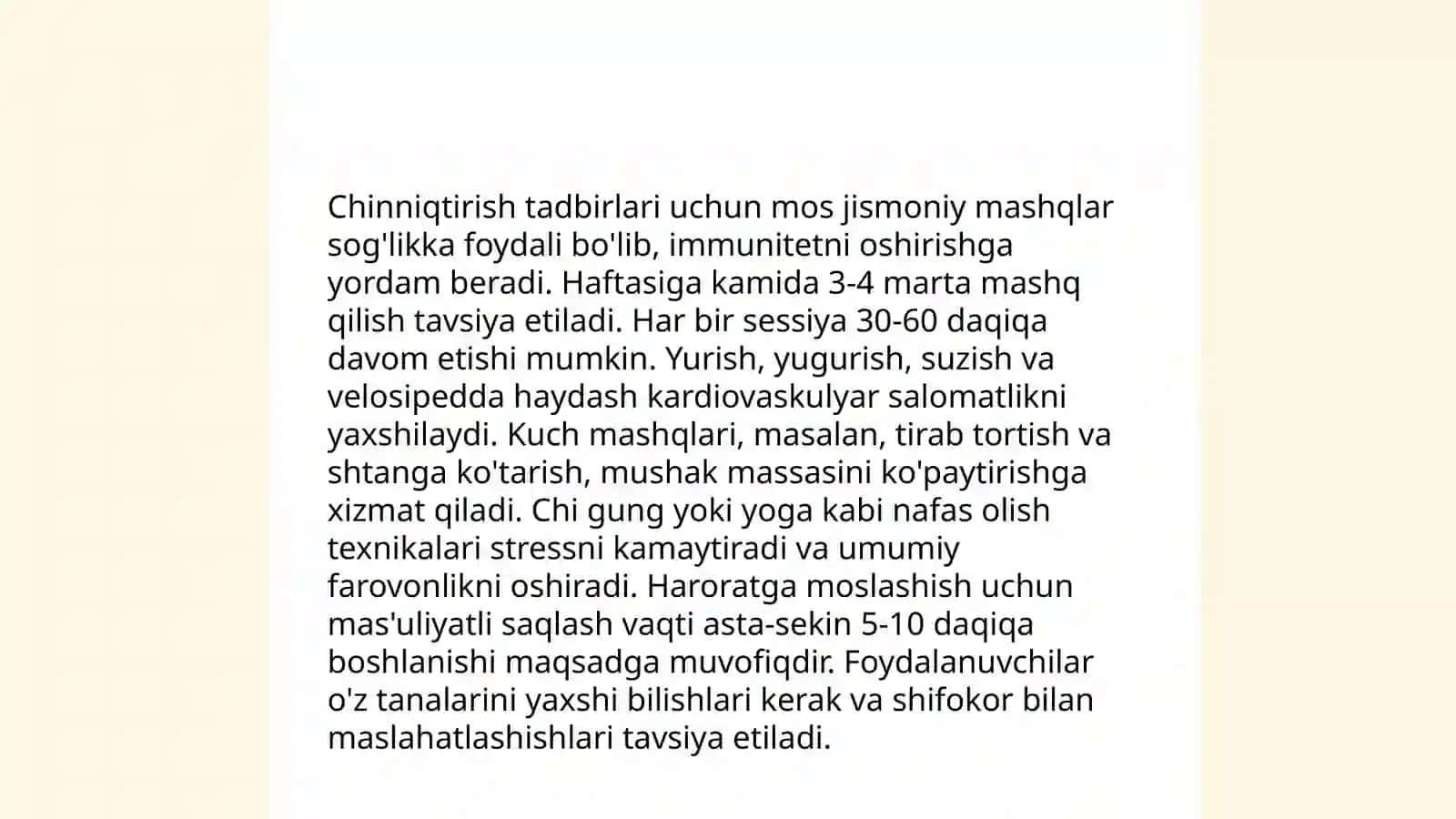 Jismoniy mashqlar bilan amalga oshiriladigan chiniqtirish tadbirlari 4