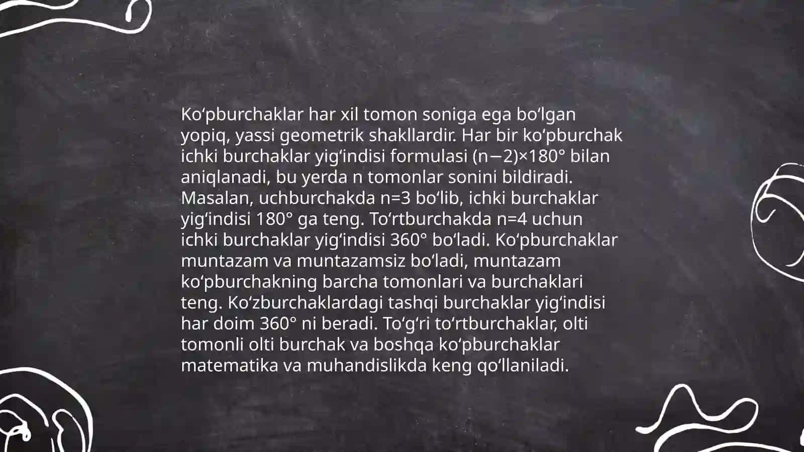 Geometriya kursida kõpburchaklar va kõpyoqlilarni õqitish metodikasi 4