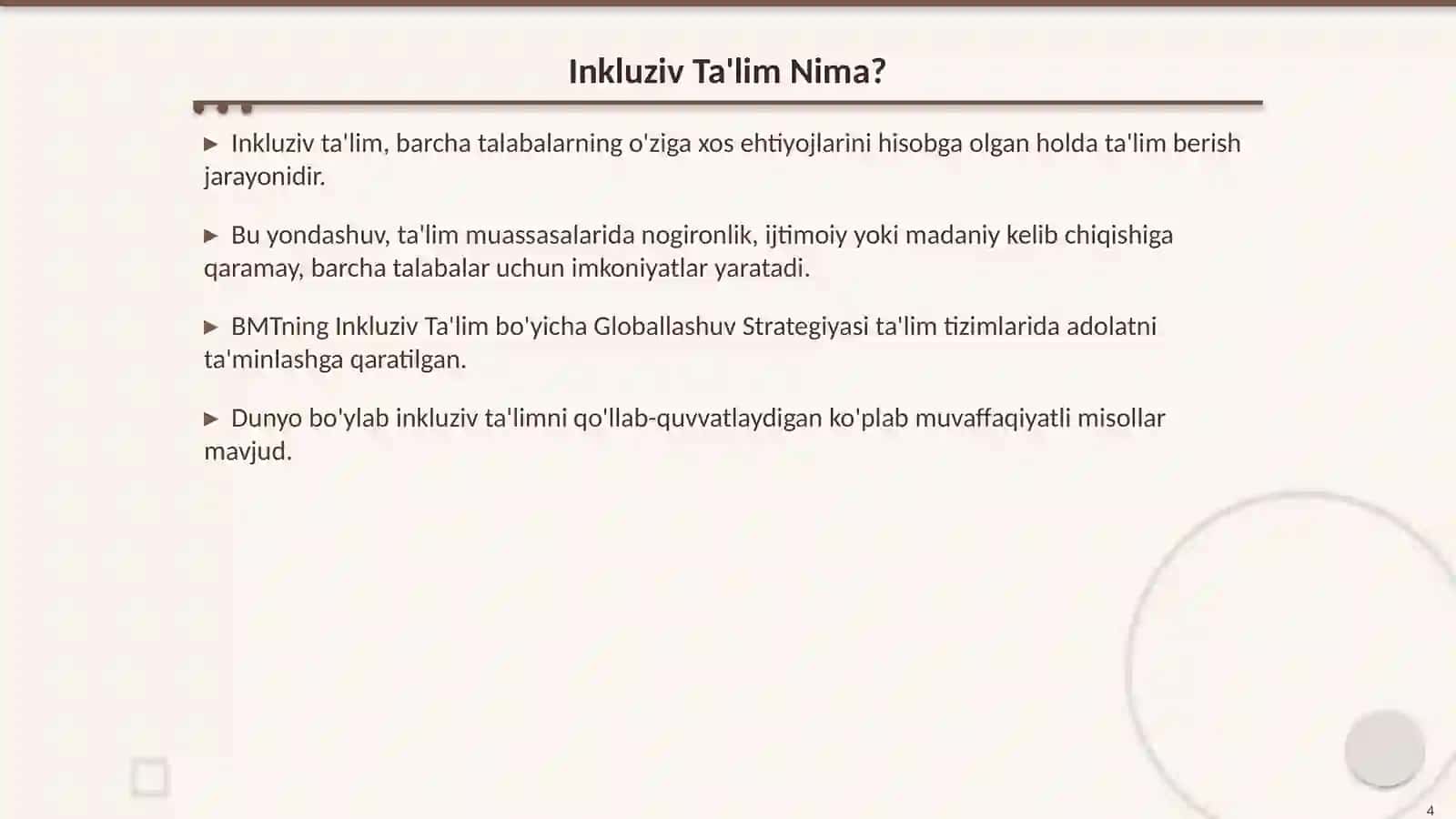 Markaziy Osiyo, Janubiy Osiyo va MDH Davlatlarida Inkluziv Talimni Rivojlanishi 4