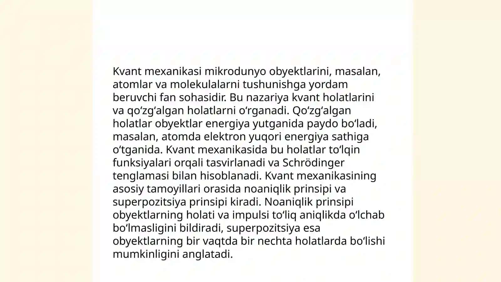 Elektron qo‘zg‘algan holatlarning tabiati va xususiyatlari 4