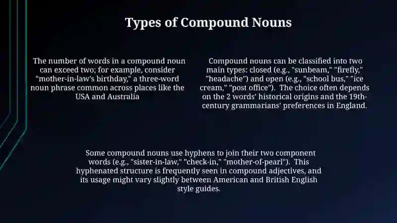 Compound nouns 4
