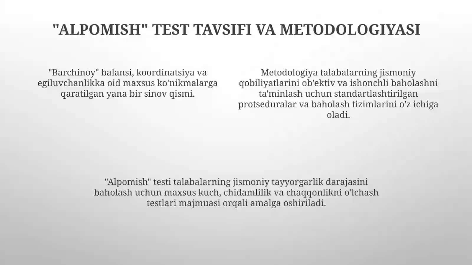 "Alpomish" va "Barchinoy" maxsustestlari 4