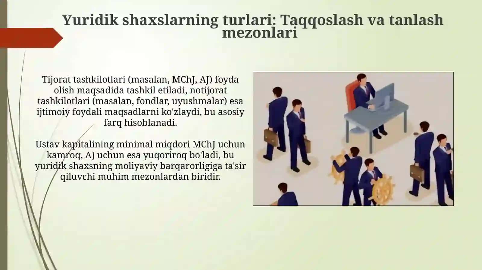 Yuridik shaxslarni tashkiletish va ularning faoliyatining toʻxtatilishi 4