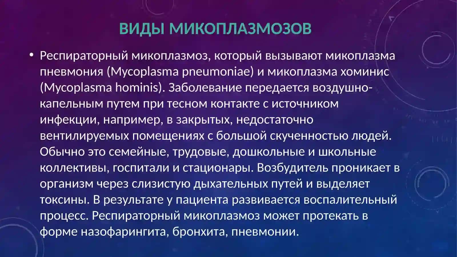 Микроплазмози кандидоз 4