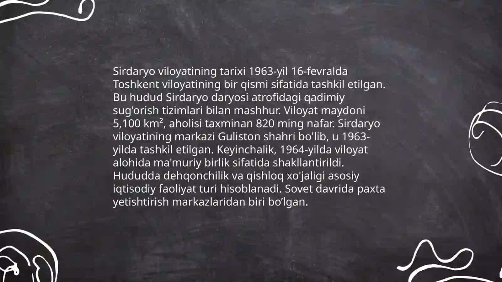 Sirdaryo viloyati haqida 4