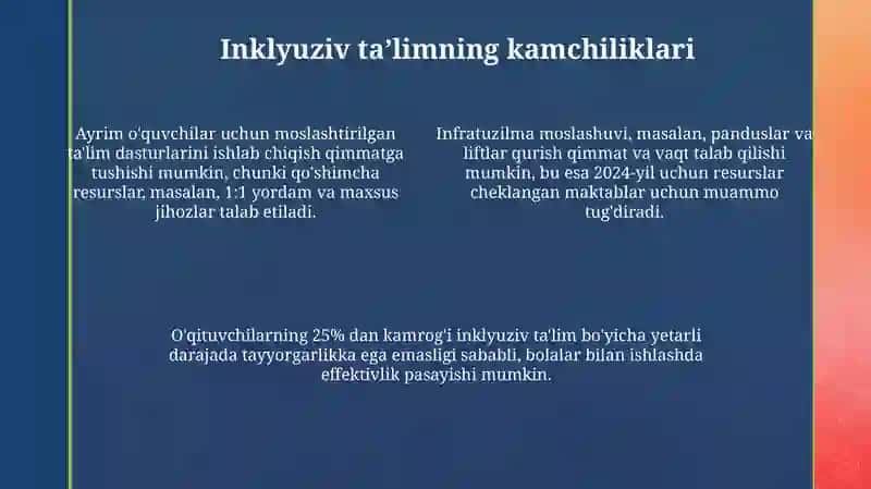 Inklyuziv taʼlimning afzalliklari 4