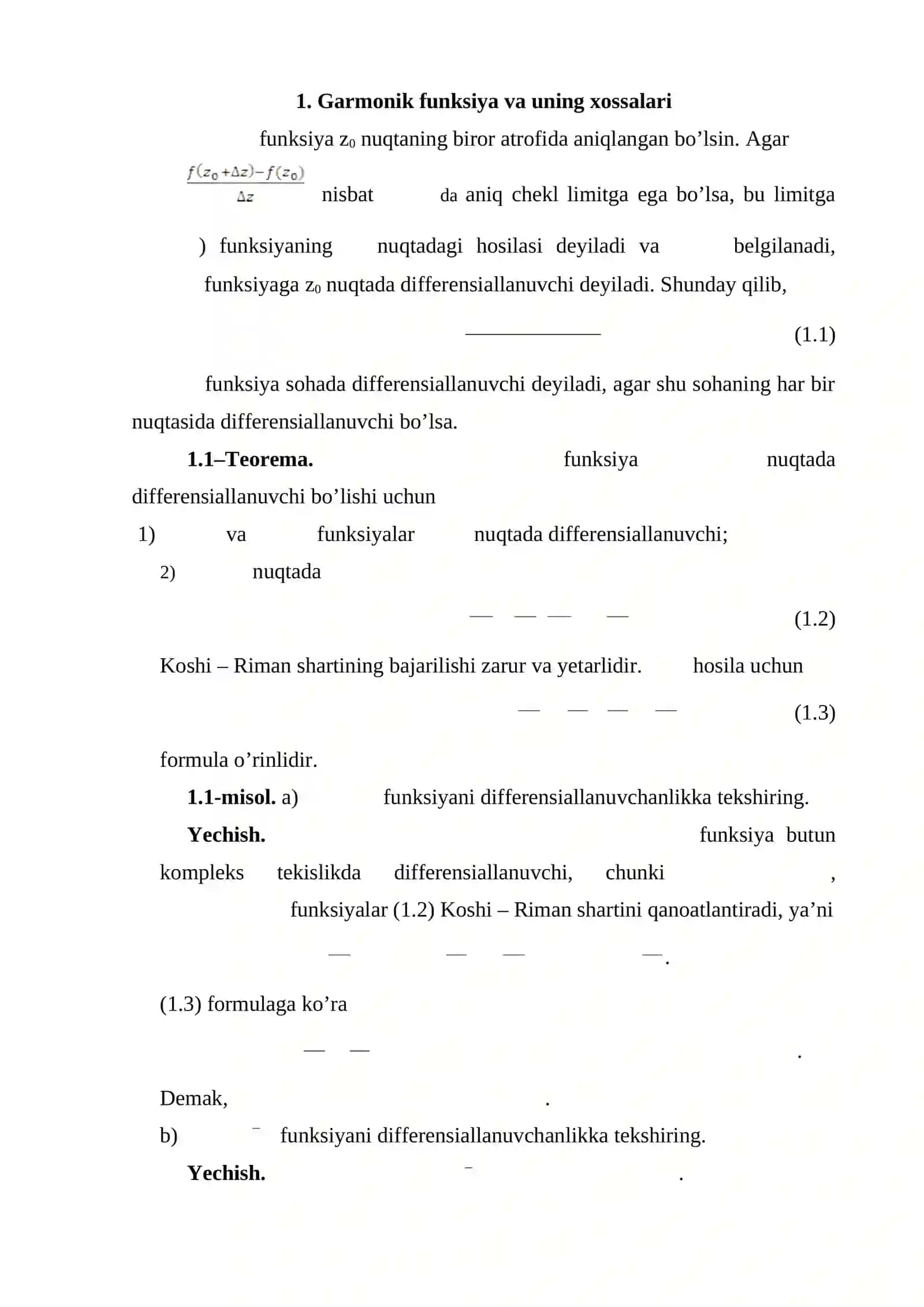 Garmonik funksiya va uning xossalari 4
