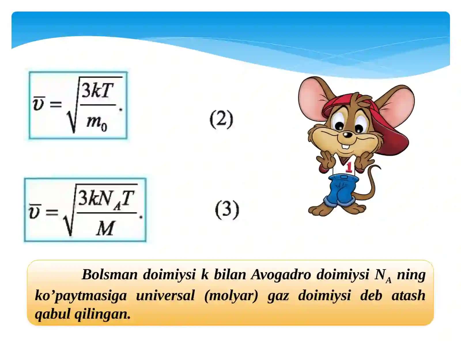 GAZ MOLEKULALARINING HARAKAT TEZLIGI 4