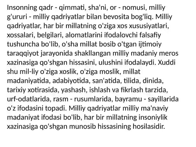 Qadriyatlarning jamiyat va inson hayotidagi ahamiyati 4