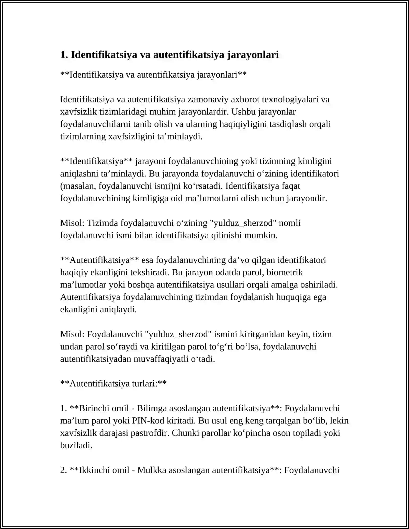 Identifikatsiya va Autentifikatsiya 4