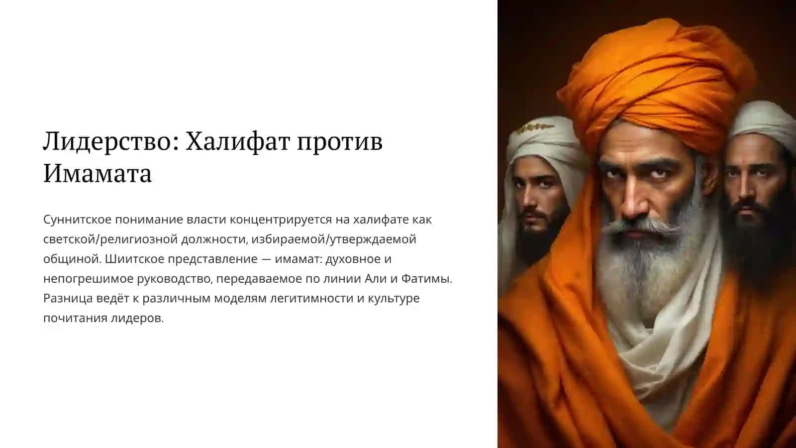 Сравнительный анализ суннитских и шиитских течений 4