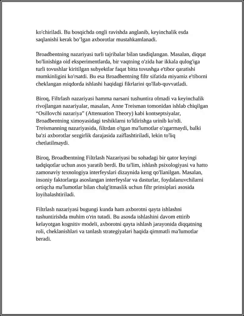 DIQQAT HAQIDA NAZARYALAR 4