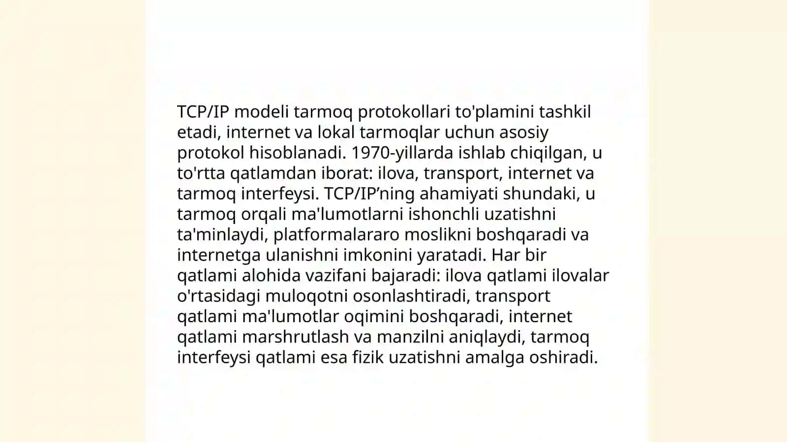 Tarmoq protokollari va standartlari 4