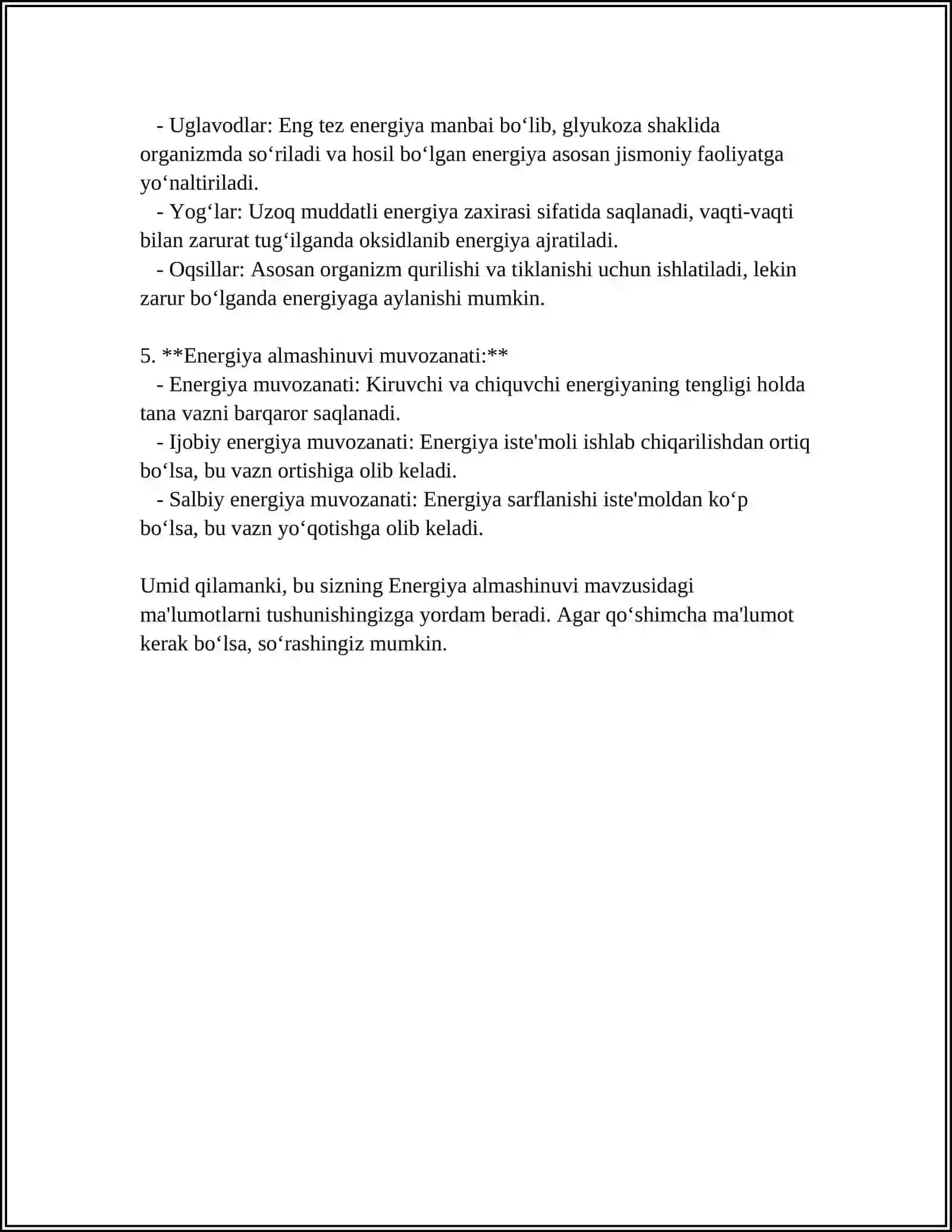 SPORTCHILAR OVQATLANISHNING BIOKIMYOVIY ASOSLARI 4
