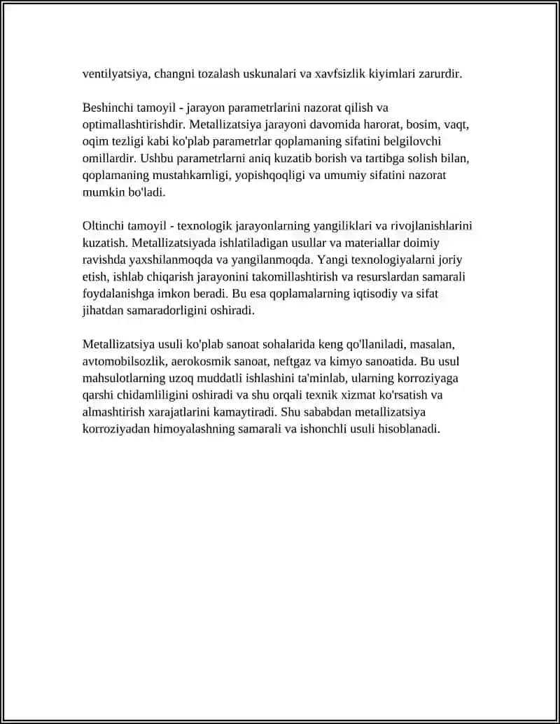 KORROZIYADAN HIMOYALASHNING METALLIZATSIYA USULI 4
