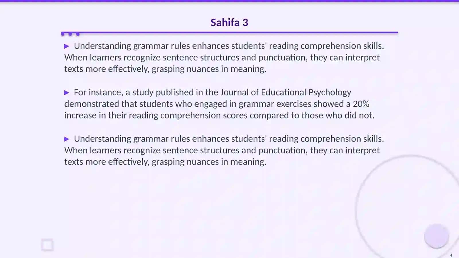 The importance of Grammar in English language Teaching 4