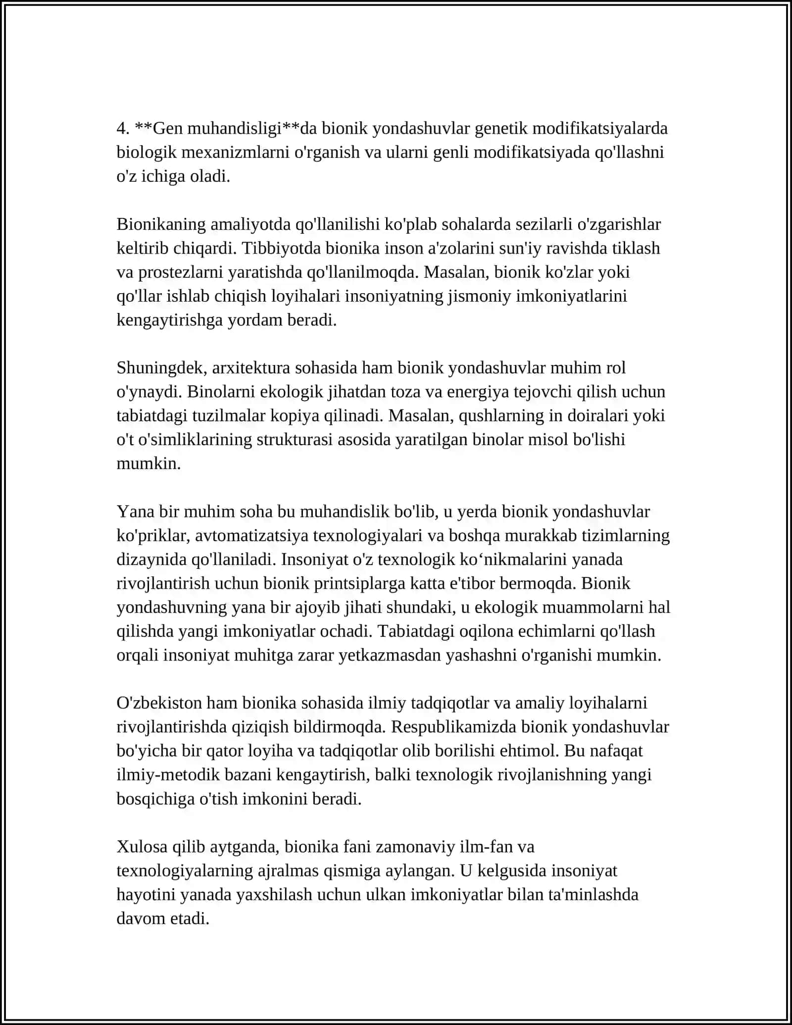 BIONIKA VA UNING TIBBIYOTDAGI AHAMIYATI 4