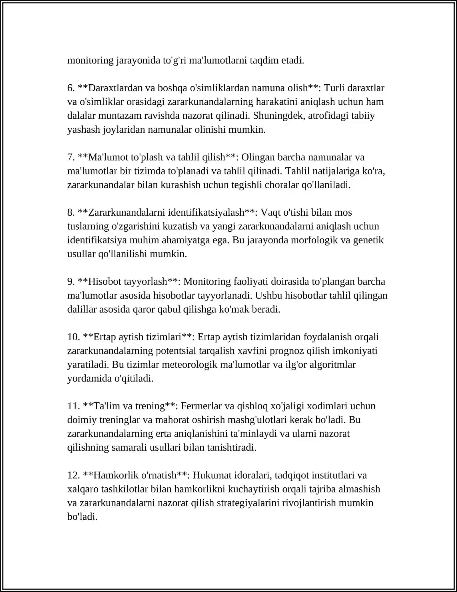 POMIDORNI KARANTIN ZARARKUNANDALARINI OLTINDAN ANIQLASH 4