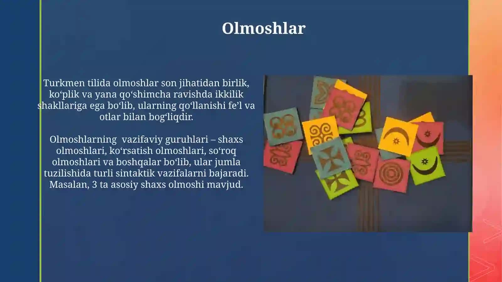 Turkman va ozarboyjon tillarining grommatik xususiyatlari 4