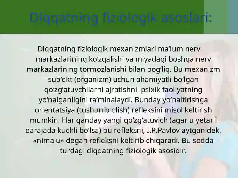 Psixik Faoliyatning Yo‘naltirilishi 4