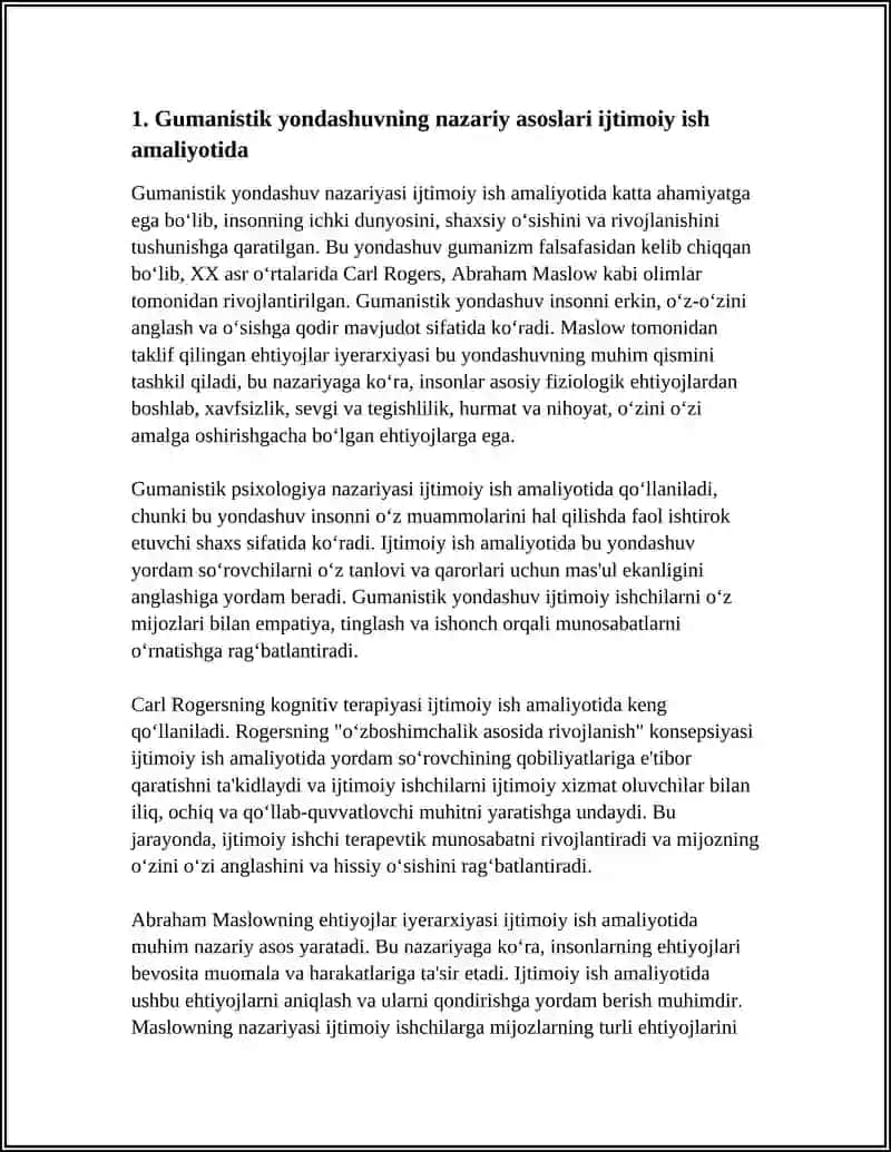 IJTIMOIY ISH AMALIYOTIDA GUMANISTIK YONDASHUV 4