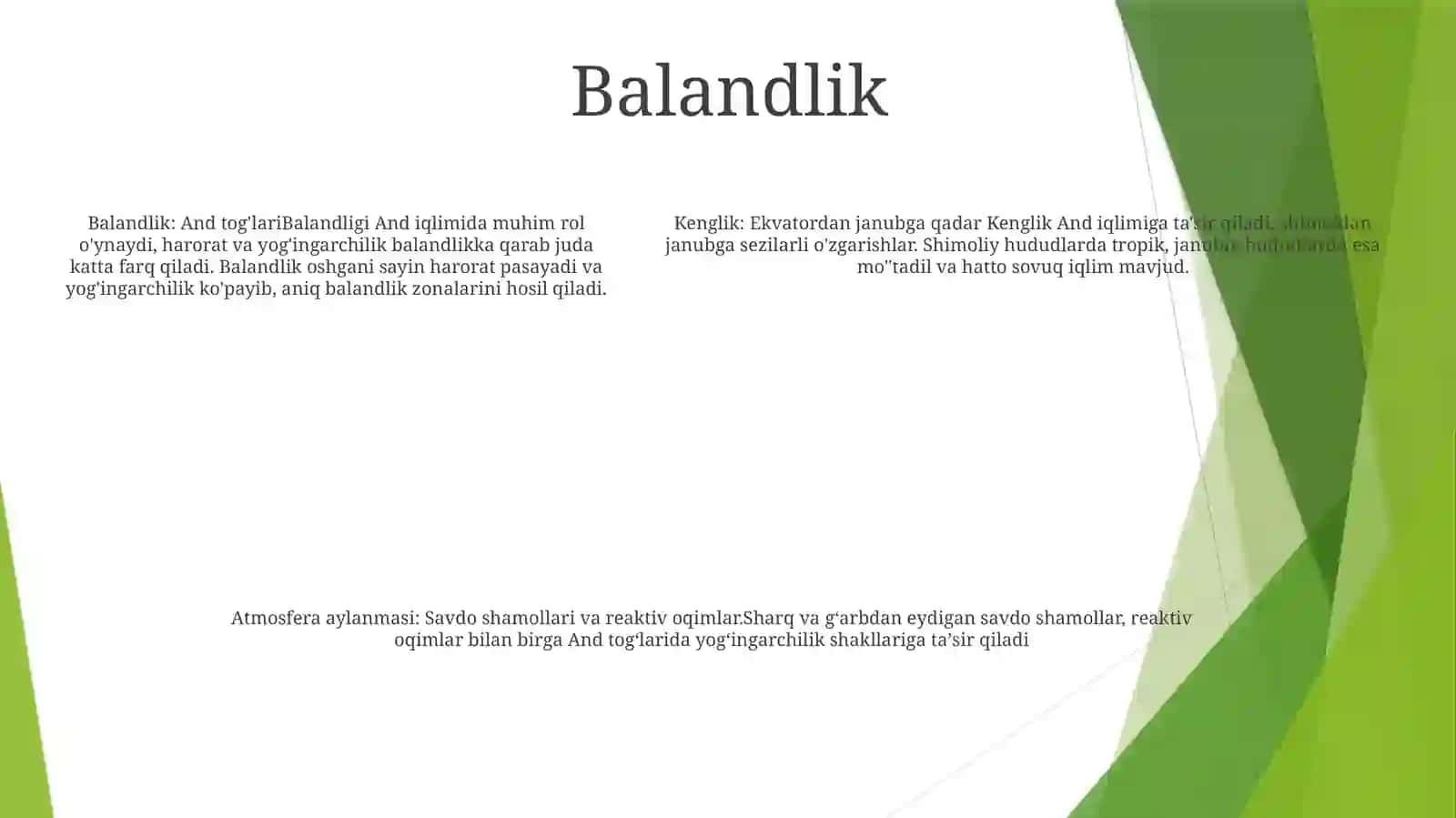 Janubiy Amerikaning Iqlim Hosil Qiluvchi Omillari 4