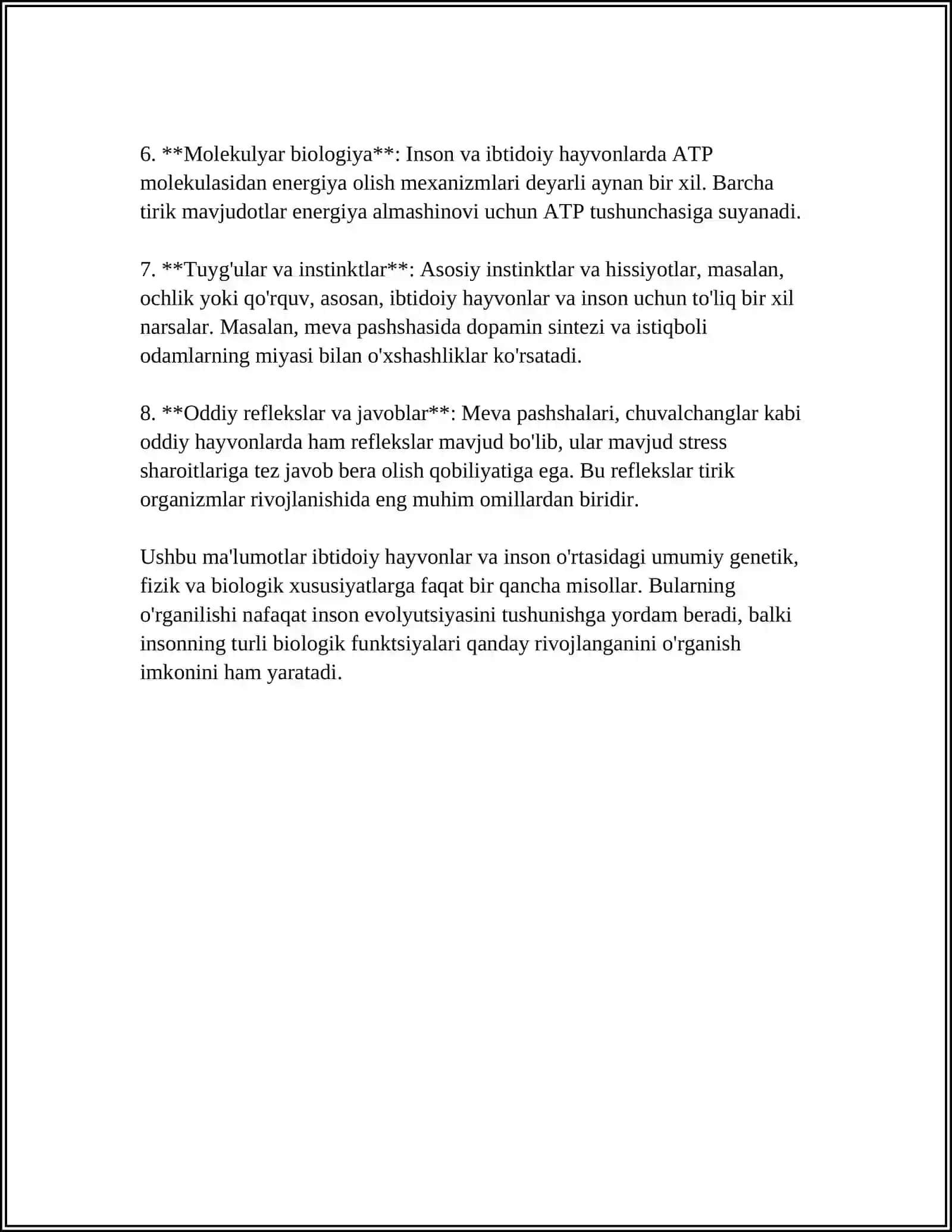 ODAMNING HAYVONOT DUNYOSIDAN AJRALIB CHIQISHI 4