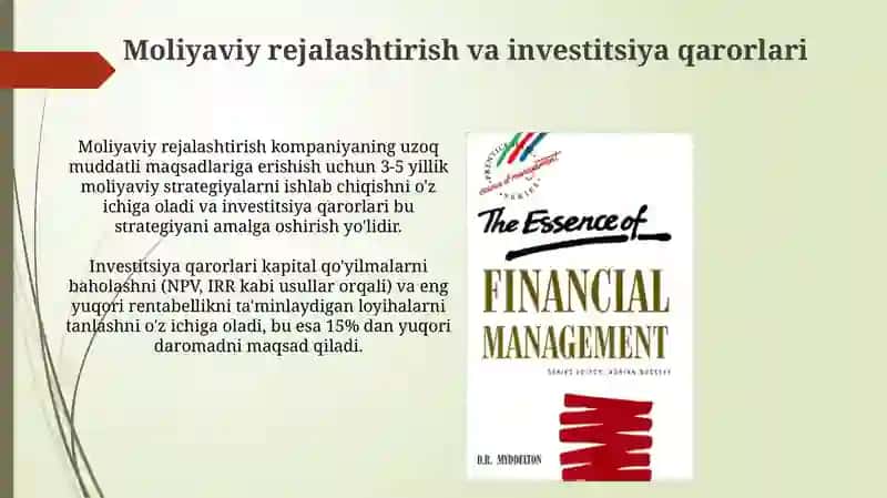 Moliyaviy boshqaruvning mohiyati va vazifalari 4