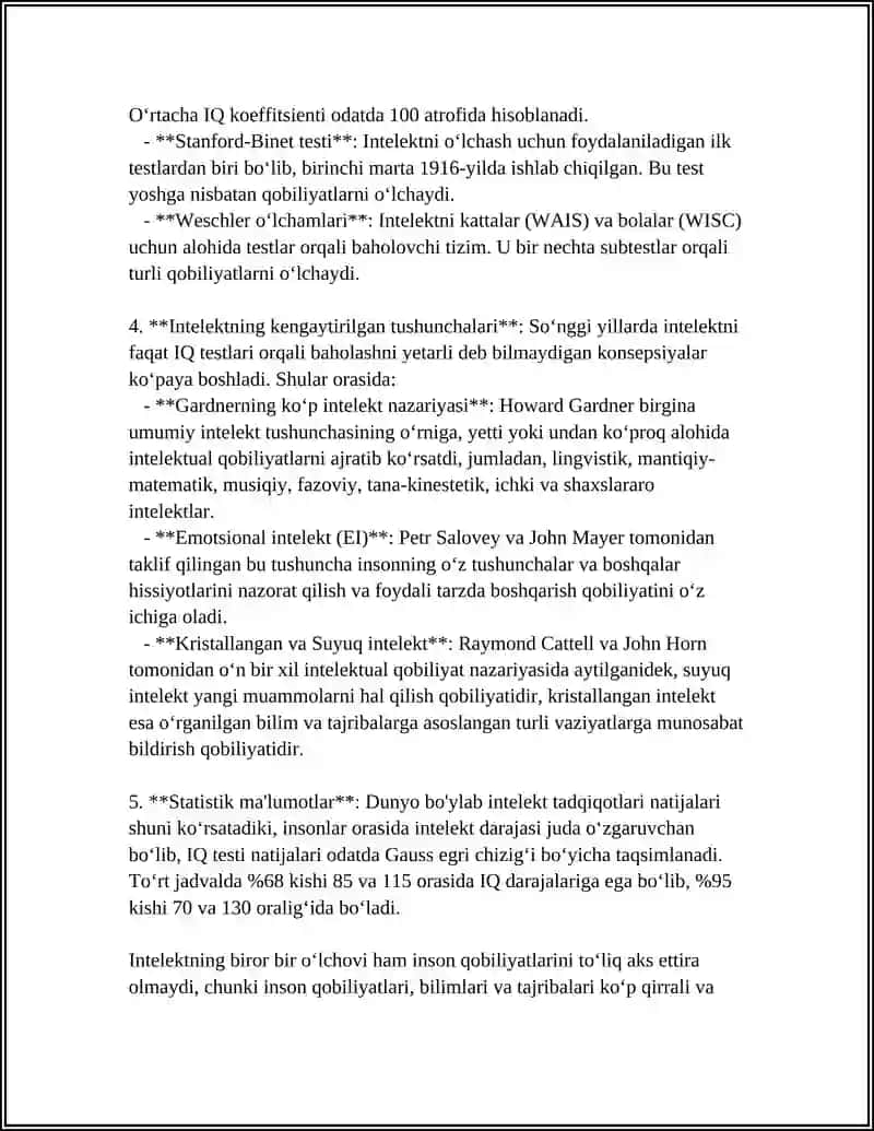 INTELEKT VA KREATIVLIK NAZARIYASI 4