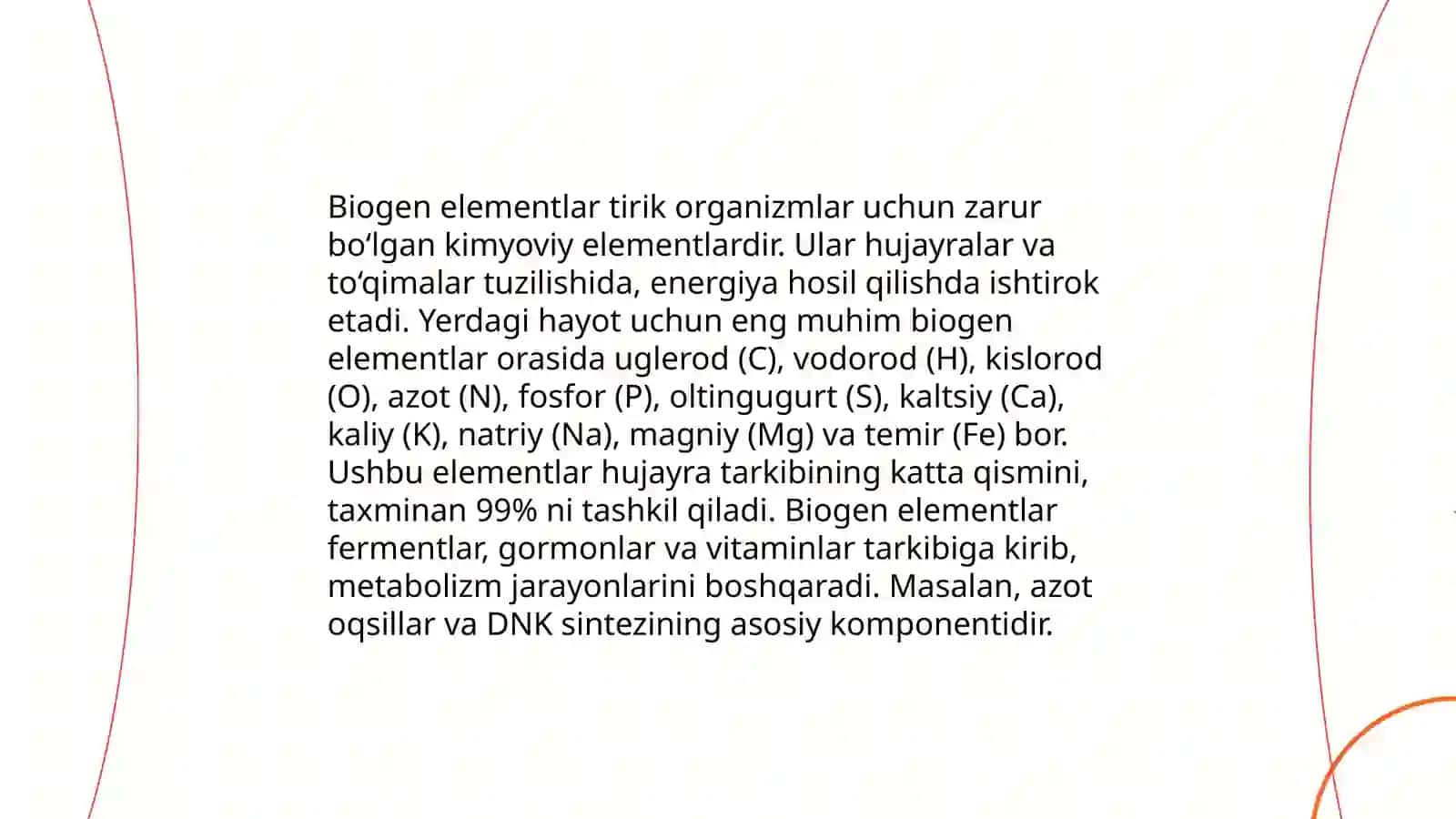 Biogen elementlar va ularning ahamiyati 4
