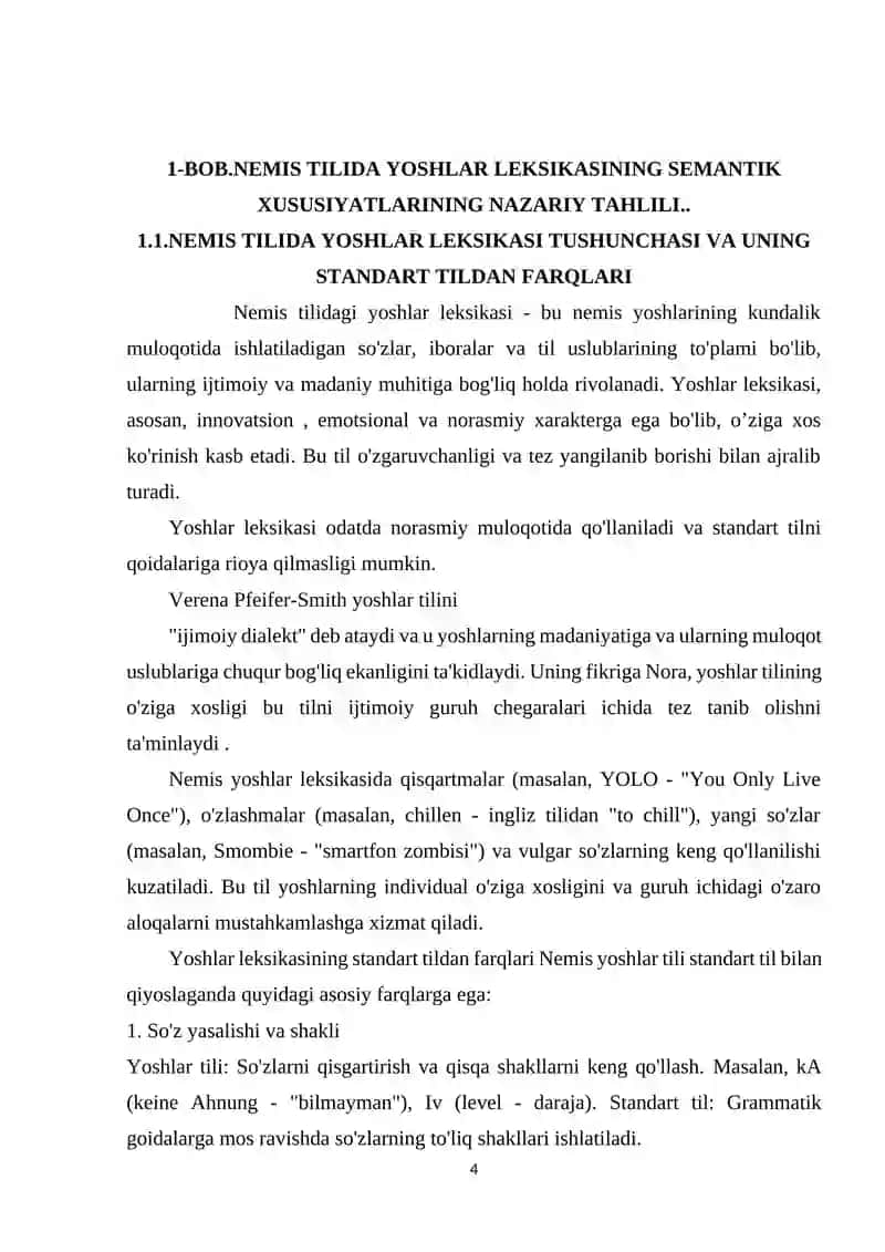 NEMIS TILIDA YOSHLAR LEKSIKOGIYASI 4