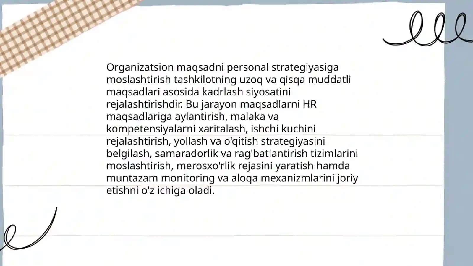 Tashkiliy maqsad va uning personal siyosatiga taʼsiri 4