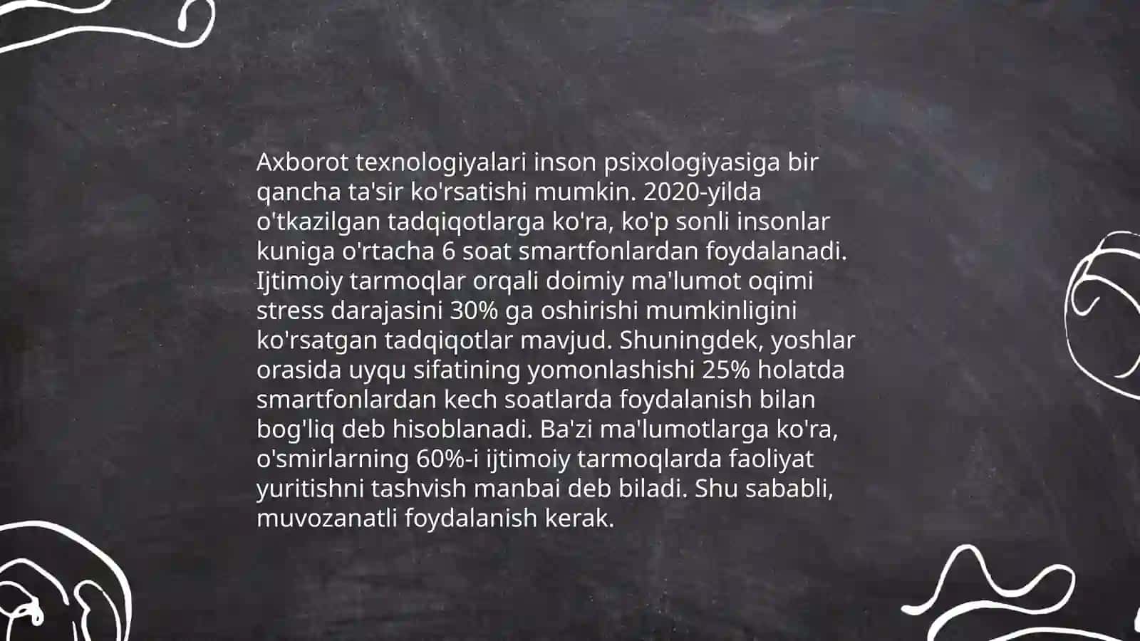 Axborotning inson omiliga taʼsiri muammolari 4