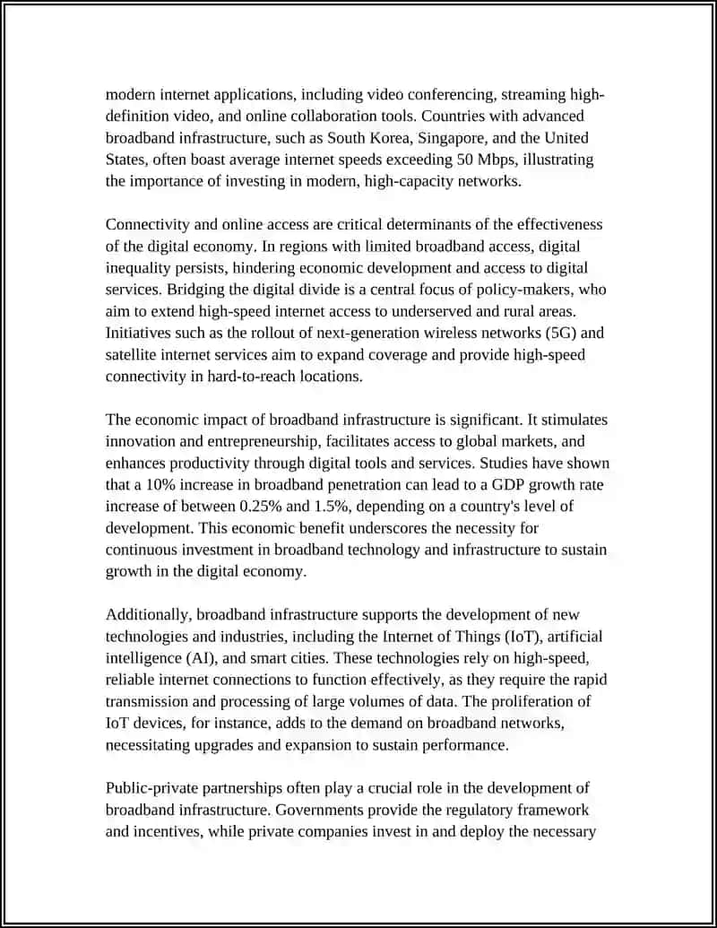 Broadband and High-Speed Internet Infrastructure 4