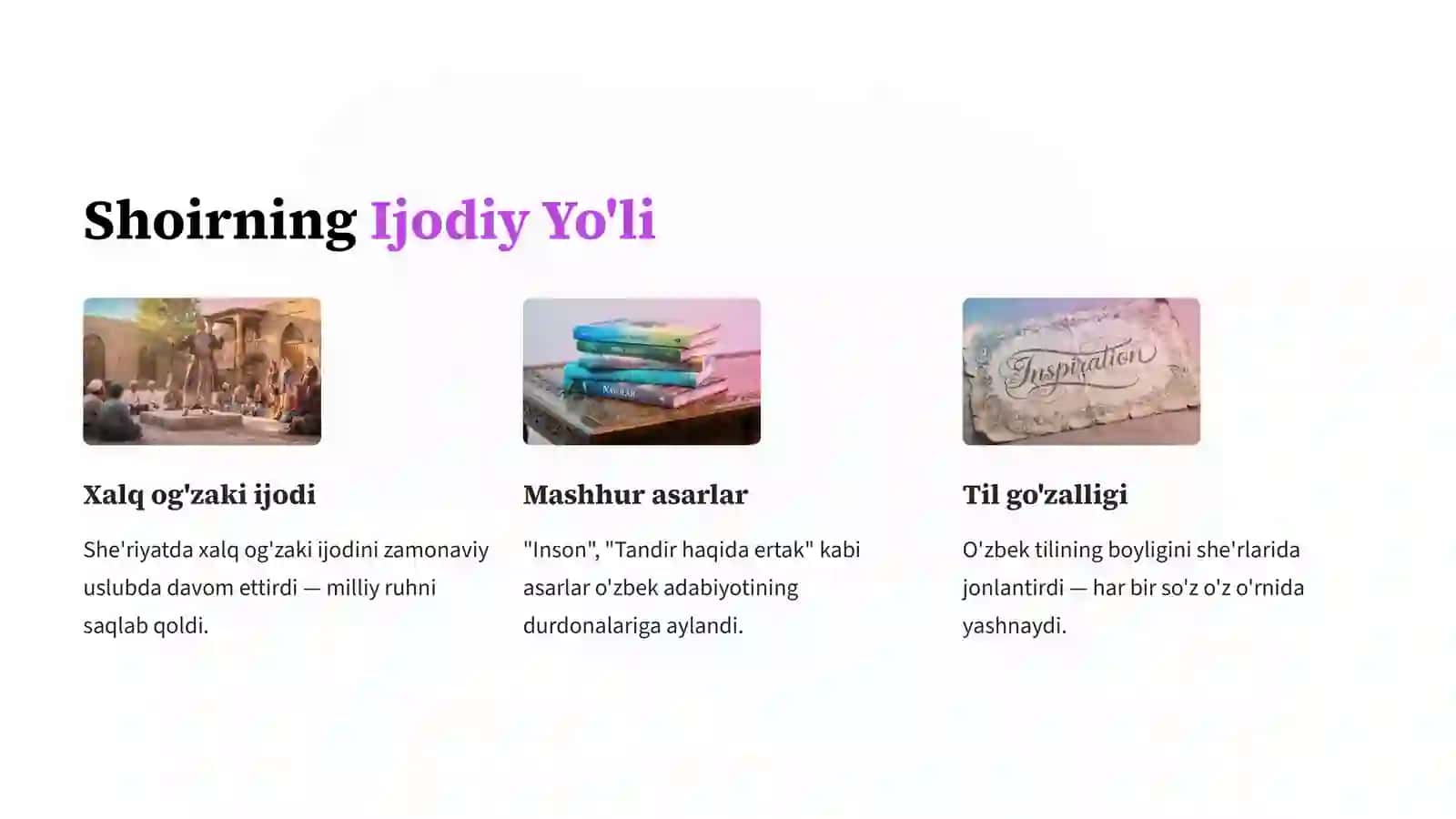 Erkin Vohidov va UningTandirHaqidagi Asarlari 4