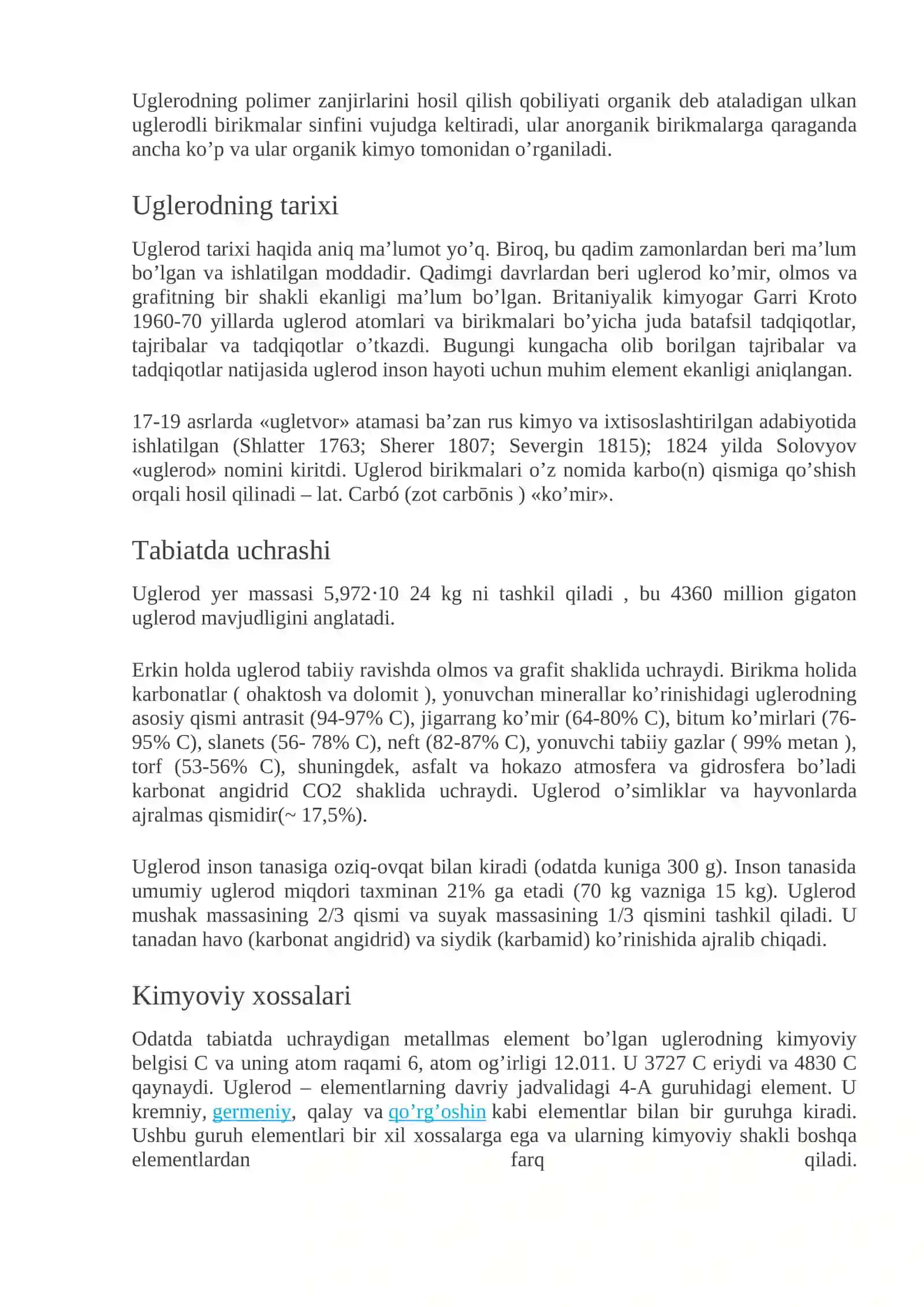 Uglerod elementi 4
